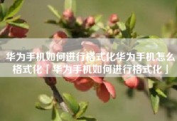 华为手机如何进行格式化华为手机怎么格式化「华为手机如何进行格式化」